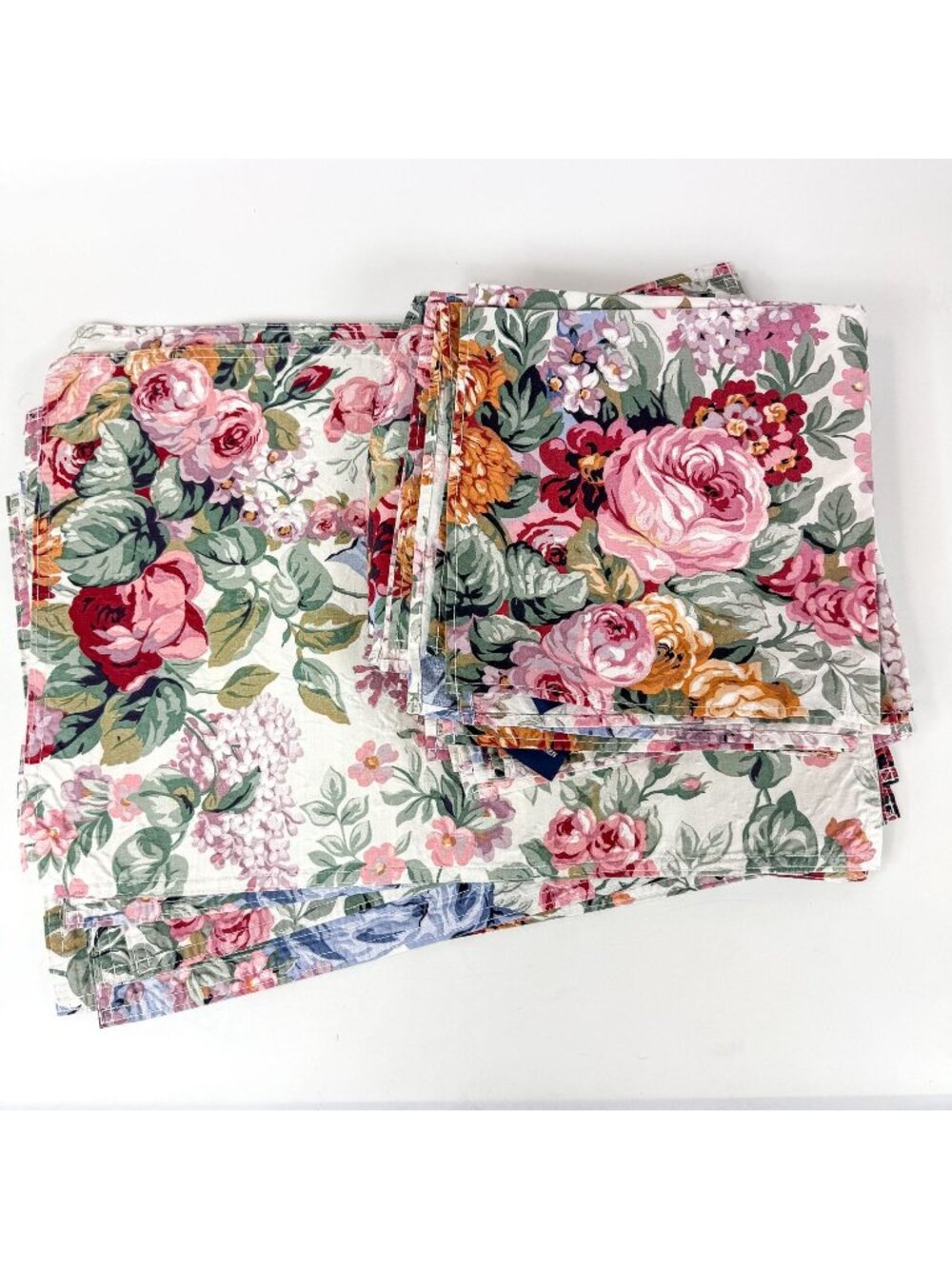 Vintage Ralph Lauren Allison Cottage Rose Floral Placemats & Napkins Set